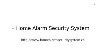 Home Alarm Security System.ppt