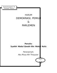 Syaikh Abd.Qodir bin Abd.Aziz - Hukum Demokrasi.doc