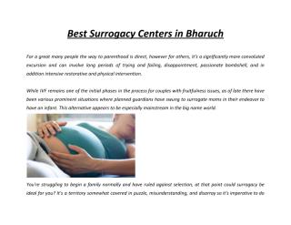 Best Surrogacy Centers in Bharuch .pdf